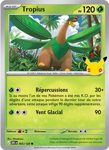 Carte Tropius — 30ᵉ Anniversaire