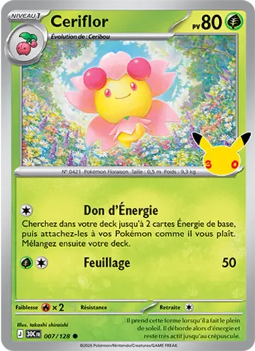 Carte Ceriflor — 30ᵉ Anniversaire