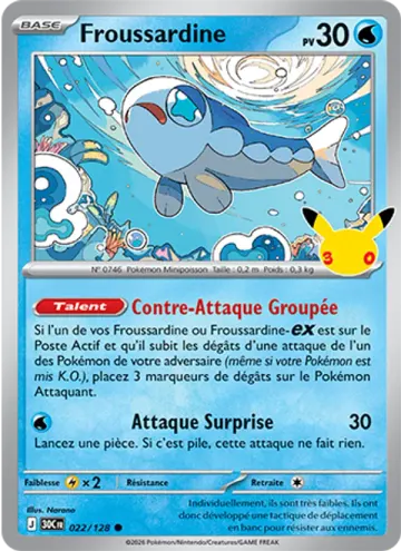 Carte Froussardine — 30ᵉ Anniversaire