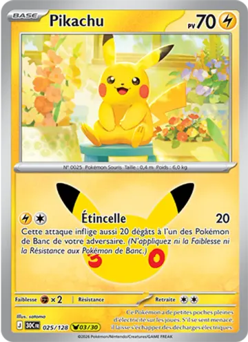 Carte Pikachu — 30ᵉ Anniversaire