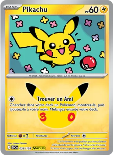 Carte Pikachu — 30ᵉ Anniversaire