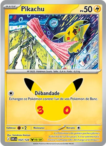 Carte Pikachu — 30ᵉ Anniversaire