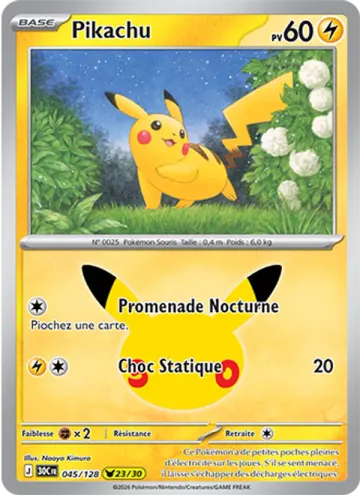 Carte Pikachu — 30ᵉ Anniversaire