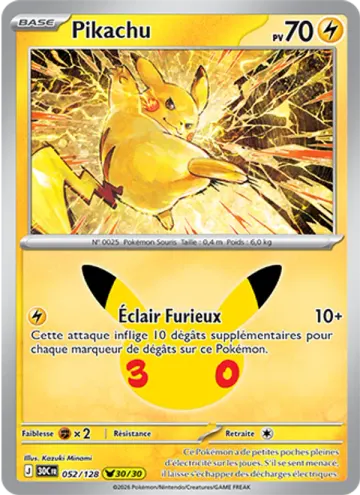 Carte Pikachu — 30ᵉ Anniversaire