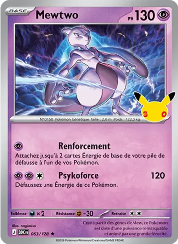 Carte Mewtwo — 30ᵉ Anniversaire
