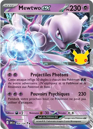 Carte Mewtwo-ex — 30ᵉ Anniversaire