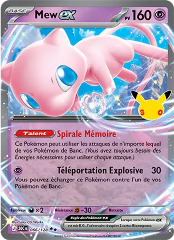 Carte Mew-ex — 30ᵉ Anniversaire