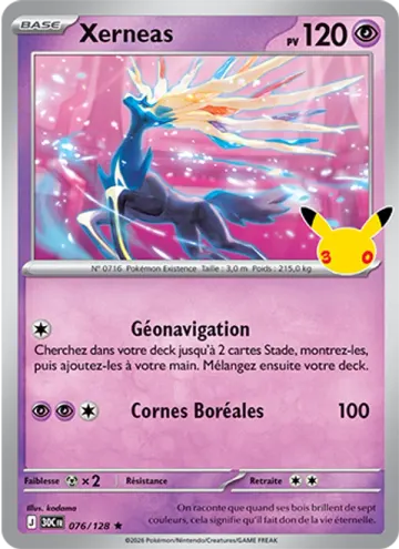 Carte Xerneas — 30ᵉ Anniversaire