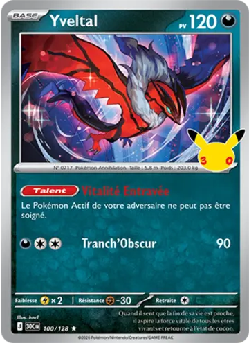Carte Yveltal — 30ᵉ Anniversaire