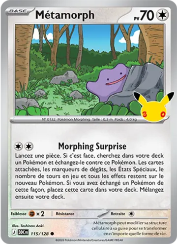 Carte Métamorph — 30ᵉ Anniversaire