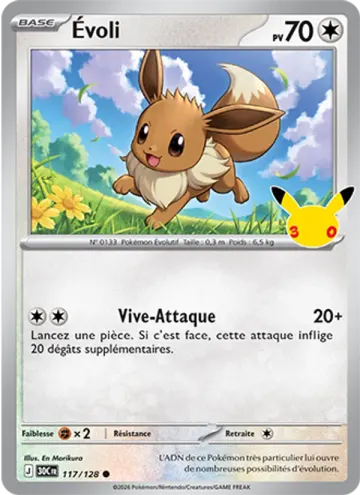 Carte Évoli — 30ᵉ Anniversaire