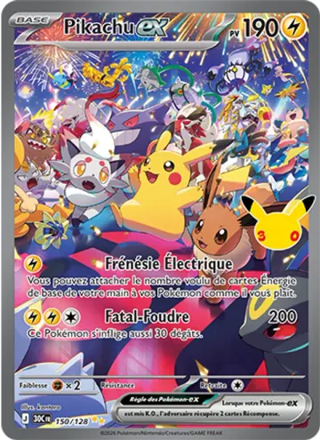 Carte Pikachu-ex — 30ᵉ Anniversaire