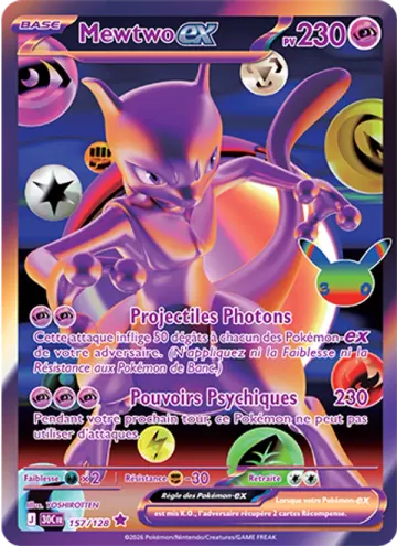 Carte Mewtwo-ex — 30ᵉ Anniversaire