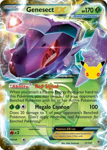 Carte Genesect EX — Collection Classique30ᵉ Anniversaire