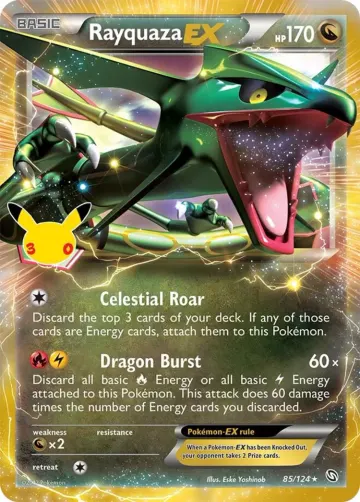 Carte Rayquaza EX — Collection Classique30ᵉ Anniversaire