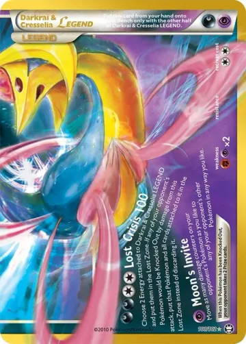 Carte Darkrai & Cresselia LÉGENDE — Collection Classique30ᵉ Anniversaire